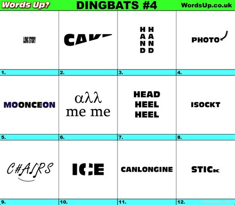 Free Printable Dingbats Puzzles - Free Printable