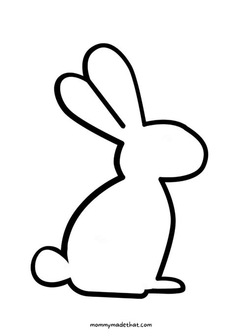 Bunny Outline Printable