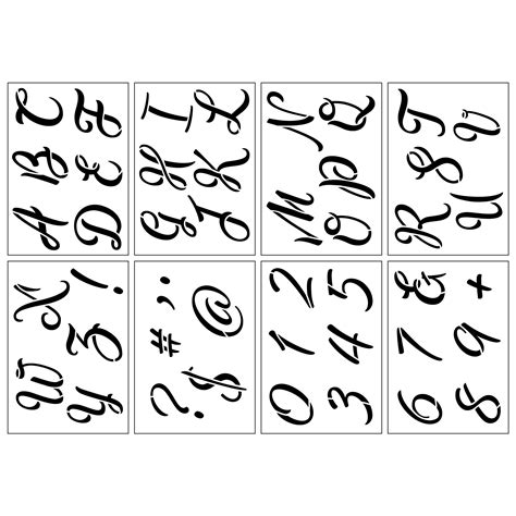 3" Cursive Alphabet Stencils by Craft Smart® | Michaels