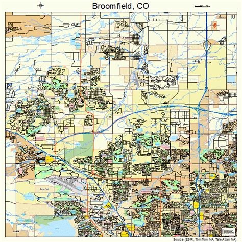 Broomfield Colorado Street Map 0809280