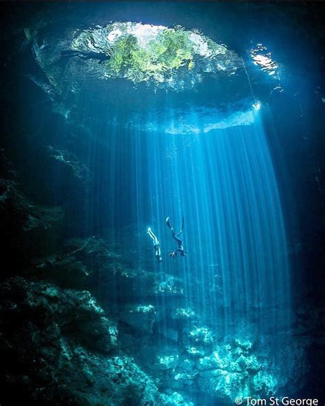 Dive into the one of the world's deepest cave. Cenote El Pit, Mexico 📷 ...