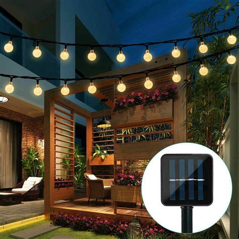 YouLoveIt 30 LED Solar Outdoor String Lights Globe Solar Fairy Lights ...