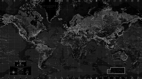 Paint It Black World Map Wallpaper Cool World Map Map Wallpaper ...