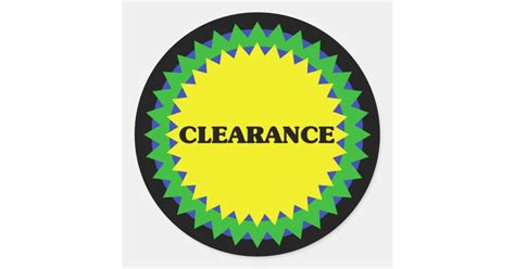 CLEARANCE Retail Sale Sticker | Zazzle