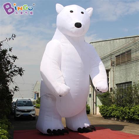 Personalized 20 feet giant inflatable polar bear / polar bear christmas ...