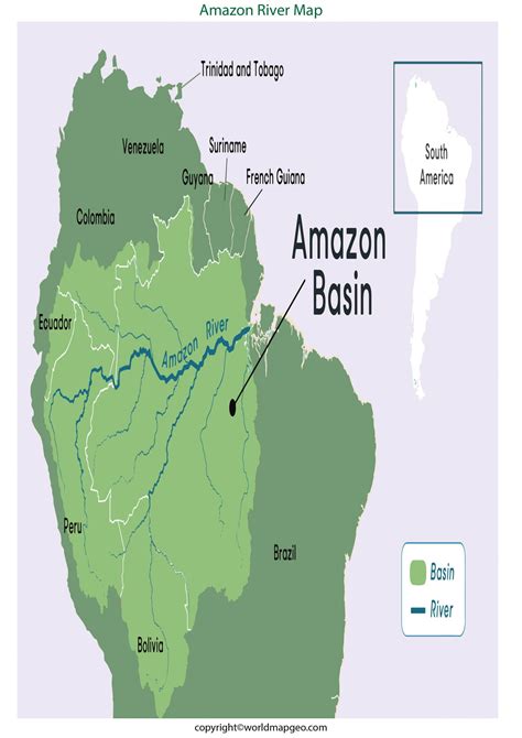 Where is Amazon River Map located on Map [Labeled]