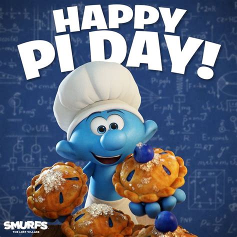 It’s Baker Smurf’s favorite holiday! Happy 🥧 Day. Smurfs, March 2018 ...