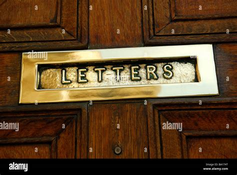 Brass Letter Box Stock Photo - Alamy