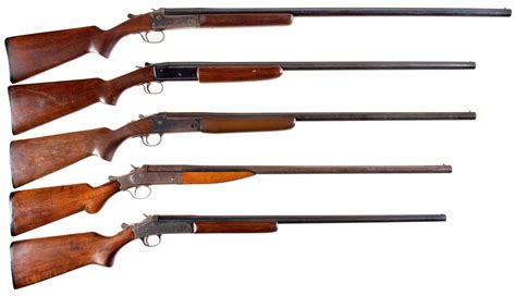 Five Single Shot Shotguns -A) Stevens Model 94A Long Tom Shotgun | Rock ...