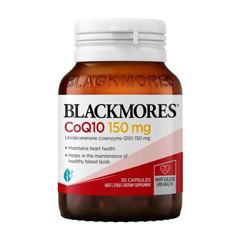 Blackmores CoQ10 150mg High Potency 30 Capsules - Chemist Warehouse