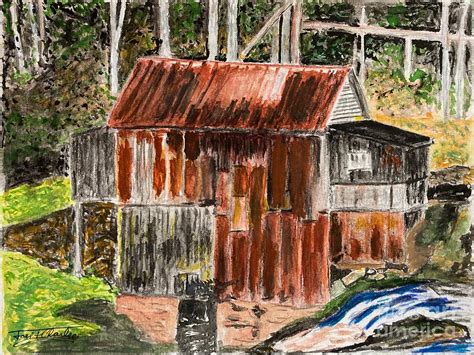 Barn 10, Old Mill Painting by Joel Charles - Fine Art America