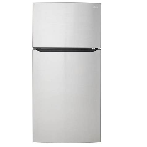 LG Electronics 23.8 cu. ft. Top Freezer Refrigerator in Stainless Steel ...