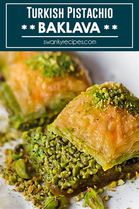 Authentic Turkish Pistachio Baklava Recipe | Swanky Recipes