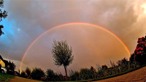 Rainbow: Optical Phenomenon, time-lapse in wide angle - YouTube