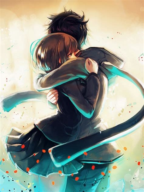 🔥 Free download Free download art couple hug love happy manga anime ...