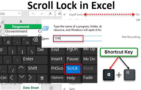 Scroll Lock Shortcut Key In Excel – Excel Examples