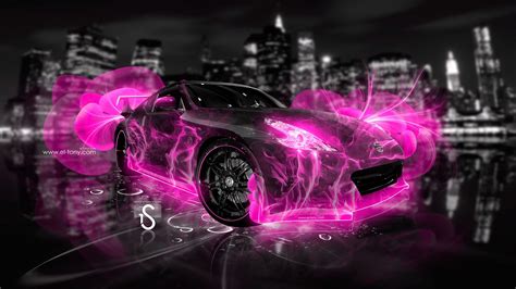 Nissan-370-Z-Abstract-Flowers-Neon-Pink-2013-HD-Wallpapers-design-by ...