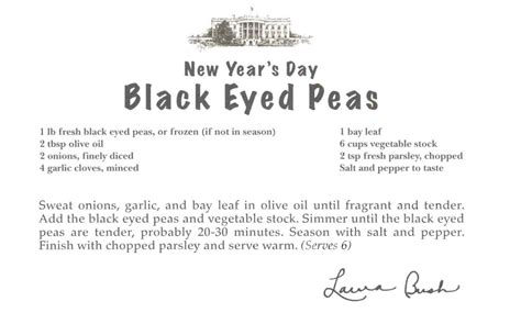 Our Presidents • New Year’s Day Black Eyed Peas Tradition holds...