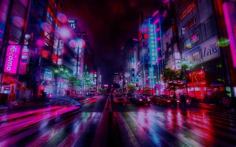 Neon Tokyo 4K Wallpaper