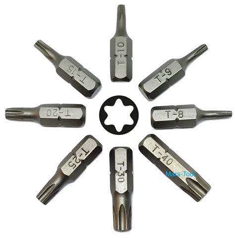 Buy 1" Fit-Perfect Torx T8 Impact Screwdriver Insert Bit Set Hi Torque ...