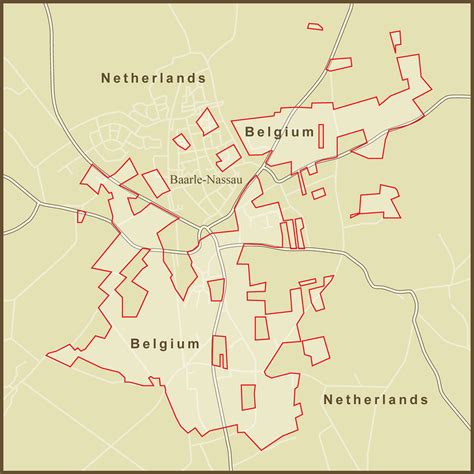 Belgium Border Map