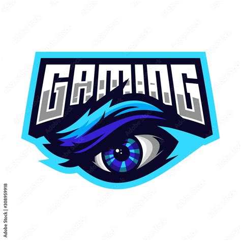 Eye sport e-sport mascot gaming logo Stock Vector | Adobe Stock