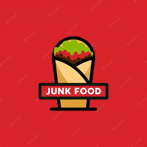 Premium Vector | Junk food logo