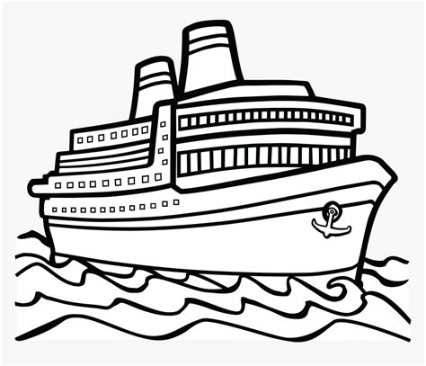 Cruise Ship Clipart Black And White ~ Cruise Ship Black And White ...