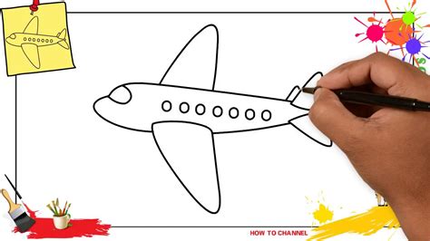 Simple drawing of an airplane easy drawing of an airplane - polonthego