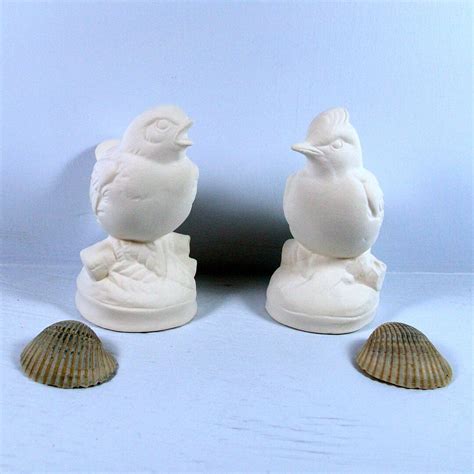 Handmade Ceramic Bird Figurines / Ceramic Bisque / Bisqueware - Etsy