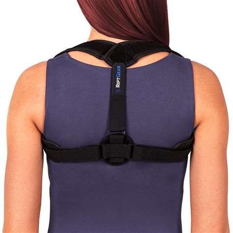 RiptGear Posture Corrector for Women and Men Adjustable Shoulder Back ...