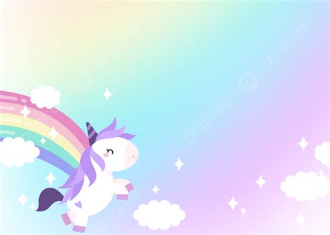 Clouds Rainbow Unicorn Color Fantasy Background, Desktop Wallpaper, Pc ...