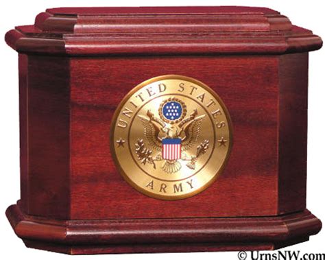 Patriot Wood Military Cremation Urn - Urns Northwest