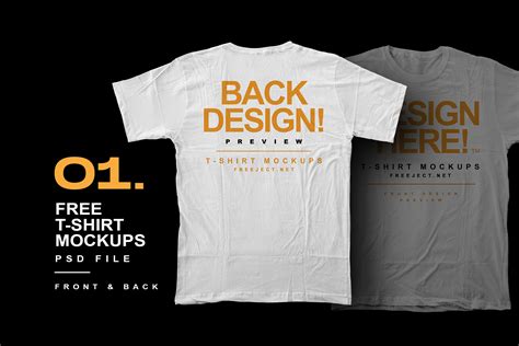 Free Download T-Shirt Mockups Design - PSD File