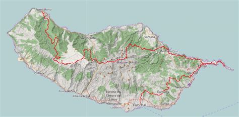 Madeira Trekking-Route