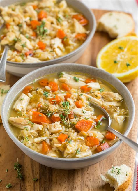 Crock Pot Chicken and Rice Soup – WellPlated.com