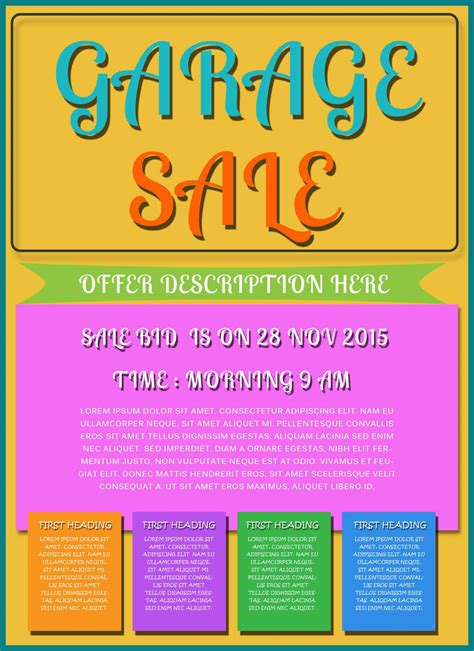 Free Printable Garage Sale Flyers Templates – Attract More pertaining ...