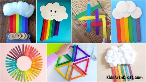 Easy Popsicle Stick Rainbow Crafts For Kids - Kids Art & Craft