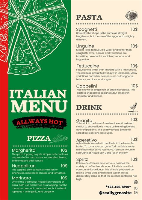 Total 61+ imagen buffet italiano menu - Abzlocal.mx