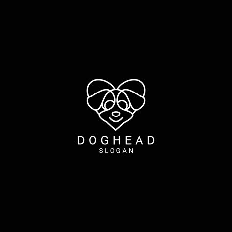 Dog head logo design icon template 13738667 Vector Art at Vecteezy