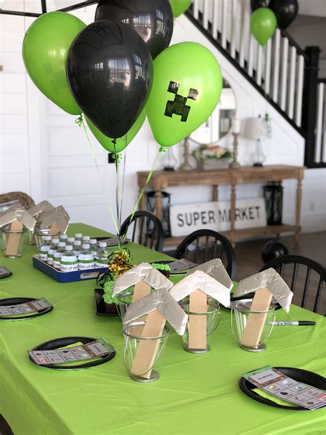 Minecraft Birthday Party with Free Printables - Honeybear Lane