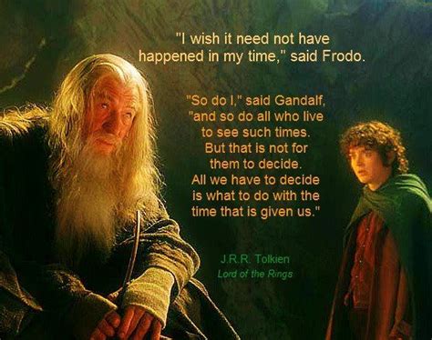 Lord of the Rings Quote from Gandalf