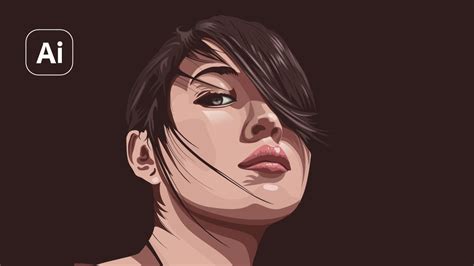 Step by Step Vector Portrait in Adobe Illustrator 2022 | Vector Art ...