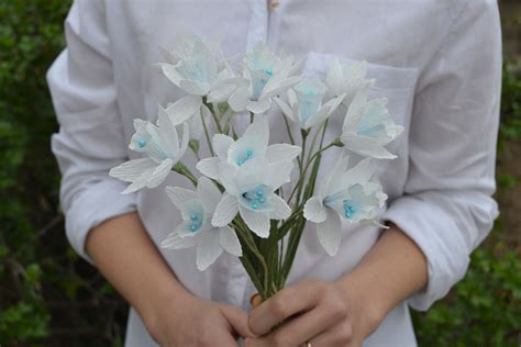 Paper Narcissus Wedding Decor Large Paper Flowers Fake - Etsy