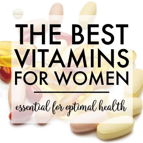 The Best Vitamins for Women's Health — Nicole O'Neil