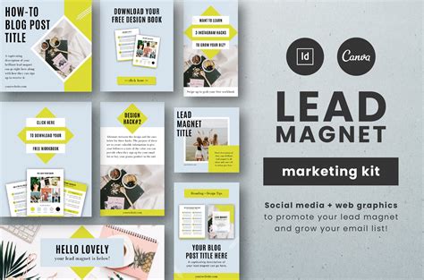 Lead Magnet Marketing Kit | Social Media Templates ~ Creative Market