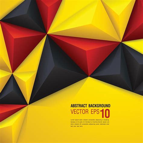 Yellow, red and black polygonal background 3479944 Vector Art at Vecteezy