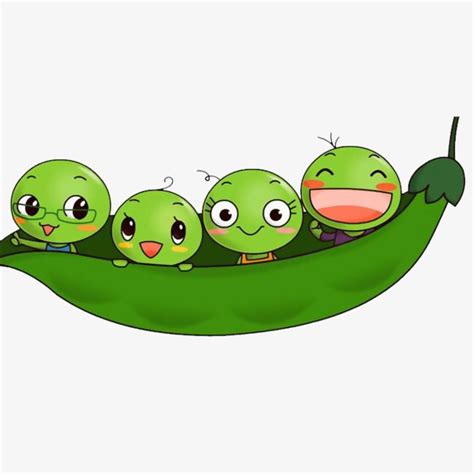 cartoon soybean,soybean,cartoon peas,cartoon vegetables,bean,peas,pod ...