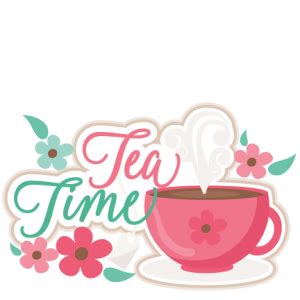 Tea Time Title SVG scrapbook cut file cute clipart files for silhouette ...