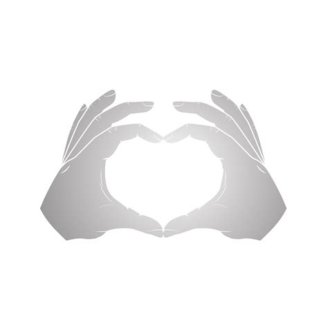 Free Heart Hands Silhouette - Download in Illustrator, PSD, EPS, SVG ...